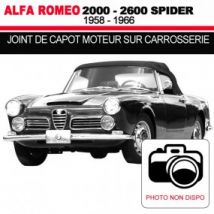 Vedação do capota macia do motor na carroceria descapotável Alfa Romeo 2000, 2600 Spider