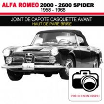Joint De Capote Casquette Avant Cabriolets Alfa Romeo 2000, 2600 Spider