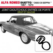 Joint Caoutchouc Pour Entrée De Porte (droit Et Gauche) Pour Cabriolets Alfa Romeo Spider Duetto