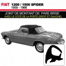 Joint De Montant De Pare Brise Avec Le Coté De La Porte (droit Et Gauche) Pour Les Cabriolets Fiat 1200/1500