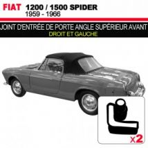 Joint D'entrée De Porte Angle Supérieur Avant Pour Les Cabriolets Fiat 1200/1500