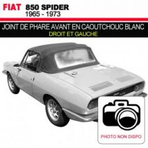 Joint De Phare Avant En Caoutchouc Blanc Pour Les Cabriolets Fiat 850 Spider