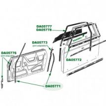 Joint Intérieur De Porte Peugeot 204/304 Cabriolet