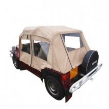 Capote Mini Moke Australienne Cabriolet En Vinyle Everflex - Lunettes + Portes PVC