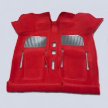 Tapis Sur-mesure Préformé En Velours Rouge Fiat 500 F/L/R Cabriolet