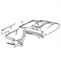 Câble De Capote Au Dessus De La Vitre Droite Pour Mercedes 300 SL À 600 SL Type R129