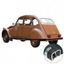Capote 2 CV Citroen En Vinyle Qualité Origine Avec Fermeture Extérieure (petit Grain)
