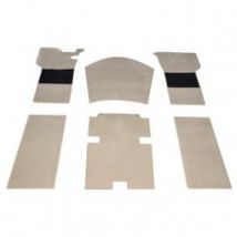 Ensemble De Tapis De Sol En Velours Beige Pour 404 Cabriolet (6 Pièces)