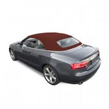 Capote Audi A5 8F7 Cabriolet En Alpaga Sonnenland A5B Bordeaux Avec Lunette Arrière En Verre Dégivrante