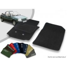 Tapis Auto Avant Sur-mesure Peugeot 205 Cabriolet Velours Bordé