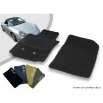 Maßgeschneiderte Vordere Autofußmatten Porsche Boxster 986 Cabrio 2003/2004 Overlock-teppichböden