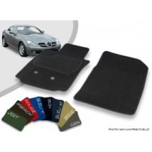 Tappetini Anteriori Su Misura Per Auto Mercedes SLK 2 R171 Velluto Con Bordi Cabrio