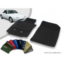 Tapis Auto Avant Sur-mesure Mazda MX5 NA Cabriolet Velours Bordé