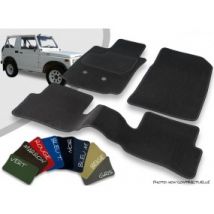 Tapis Auto Avant Et Arrière Sur-mesure Santana Samurai SJ 410 Cabriolet Velours Bordé