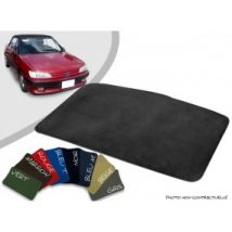 Tappetini Per Baule Su Misura Peugeot 306 (1993-1998) In Moquette Velluto Bordato Cabrio