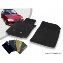 Tapis Auto Avant Sur-mesure Peugeot 306 (1999-2002) Cabriolet Moquette Aiguilletée Surjetée