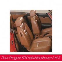 Garnitures De Sièges Avant Peugeot 504 Cabriolet Phase 2 Et 3 - Fabrication Française