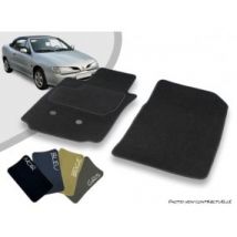 Alfombrillas Delanteras De Coche Personalizadas Renault Megane Descapotable (1997-2002) Alfombra Perforada Con Aguja Overlock