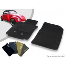 Tapis Auto Avant Sur-mesure Volkswagen Coccinelle 1200/1300/1302/1500 Cabriolet (1967-1972) Moquette Aiguilletée Surjetée