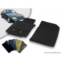 Tapis Auto Avant Sur-mesure Mercedes SL - R129 Cabriolet (1990-2002) Moquette Aiguilletée Surjetée