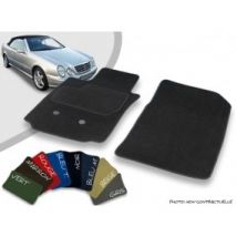 Tapis Auto Avant Sur-mesure Mercedes CLK 208 Cabriolet Velours Bordé