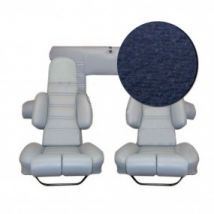 Coiffes De Sièges Avant/banquette Arrière En Velours Bleu Pour Alpine A310 V6