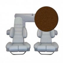 Coiffes De Sièges Avant/banquette Arrière En Velours Beige Pour Alpine A310 4cyl