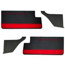 Ensemble De 4 Panneaux De Porte Avant Et Arrière En Simili Cuir Anthracite Pour Peugeot 205 GTI Phase 1