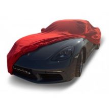 Maßgeschneiderte Porsche Boxster 718 Spider Autoschutzhülle (Autoabdeckung Für Innen) In Coverlux Jersey - Rot