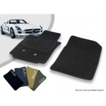 Tapis Auto Avant Sur-mesure Mercedes SLS AMG Cabriolet Moquette Aiguilletée Surjetée