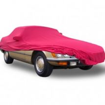 Capa de carro interior Mercedes SL R107 "US" sob medida em Coverlux Jersey - vermelho