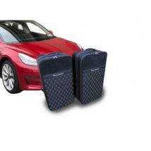 Maßgeschneidertes Ledergepäck Für Den Kofferraum Von Tesla Model 3