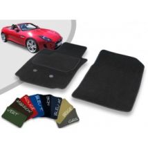 Tapis Auto Avant Sur-mesure Jaguar F-Type Cabriolet Velours Bordé