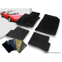 Tapis Auto Avant Et Arrière Sur-mesure Ferrari Mondial 3l Et 3L2 Moquette Aiguilletée Surjetée