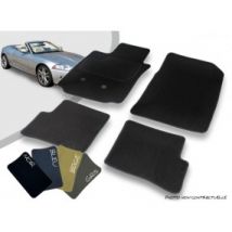 Tapis Auto Avant Et Arrière Sur-mesure Jaguar XK/XKR 2007-2016 Cabriolet Moquette Aiguilletée Surjetée