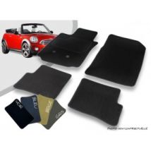 Tapis Auto Avant Et Arrière Sur-mesure Mini R57 Cabriolet Moquette Aiguilletée Surjetée