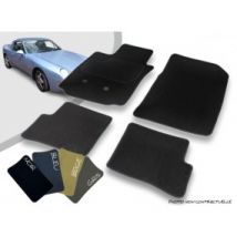 Tapis Auto Avant Et Arrière Sur-mesure Pour Porsche 968 Cariolet Moquette Aiguilletée Surjetée