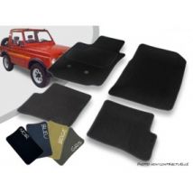 Tapis Auto Avant Et Arrière Sur-mesure Santana Samurai SJ 413 Cabriolet Moquette Aiguilletée Surjetée