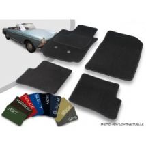 Tapis Auto Avant Et Arrière Sur-mesure Peugeot 404 Cabriolet Velours Bordé