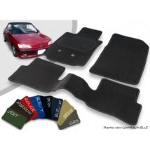 Tapis Auto Avant Et Arrière Sur-mesure Peugeot 306 (1999-2002) Cabriolet Velours Bordé