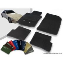 Tapis Auto Avant Et Arrière Sur-mesure Porsche 944 Cabriolet Velours Bordé