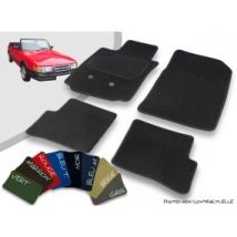 Tapis Auto Avant Et Arrière Sur-mesure Saab 900 Classic Cabriolet Velours Bordé