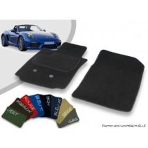 Tapis Auto Avant Sur-mesure Porsche Boxster Spyder Velours Bordé
