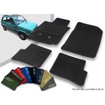 Tapis Auto Avant Et Arrière Sur-mesure Fiat Panda Cabriolet Velours Bordé