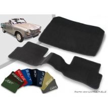 Tapis Auto Avant Et Arrière Sur-mesure Peugeot 204 Cabriolet Velours Bordé