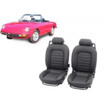 Garnitures De Sièges Pour Alfa Romeo Coda Tronca Cuir Noir