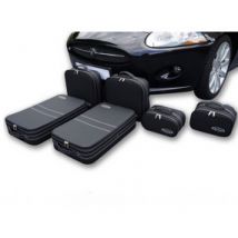 Bagagerie Sur-mesure Jaguar XK/XKR - Ensemble De 6 Valises Pour Coffre En Cuir Partiel