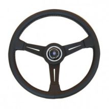 Schwarzes Lederlenkrad Mit Schwarzen Aluminiumspeichen Mazda MX-5 NB (1998-2005) - Nardi Classic Line