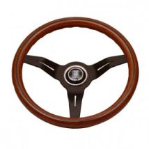 Volant En Bois Acajou DEEP CORN (Nardi) Pour Fiat 124 CS2
