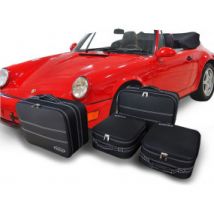Valises De Sièges Arrières Sur-mesure Pour Porsche 964 Cabriolet En Cuir Partiel